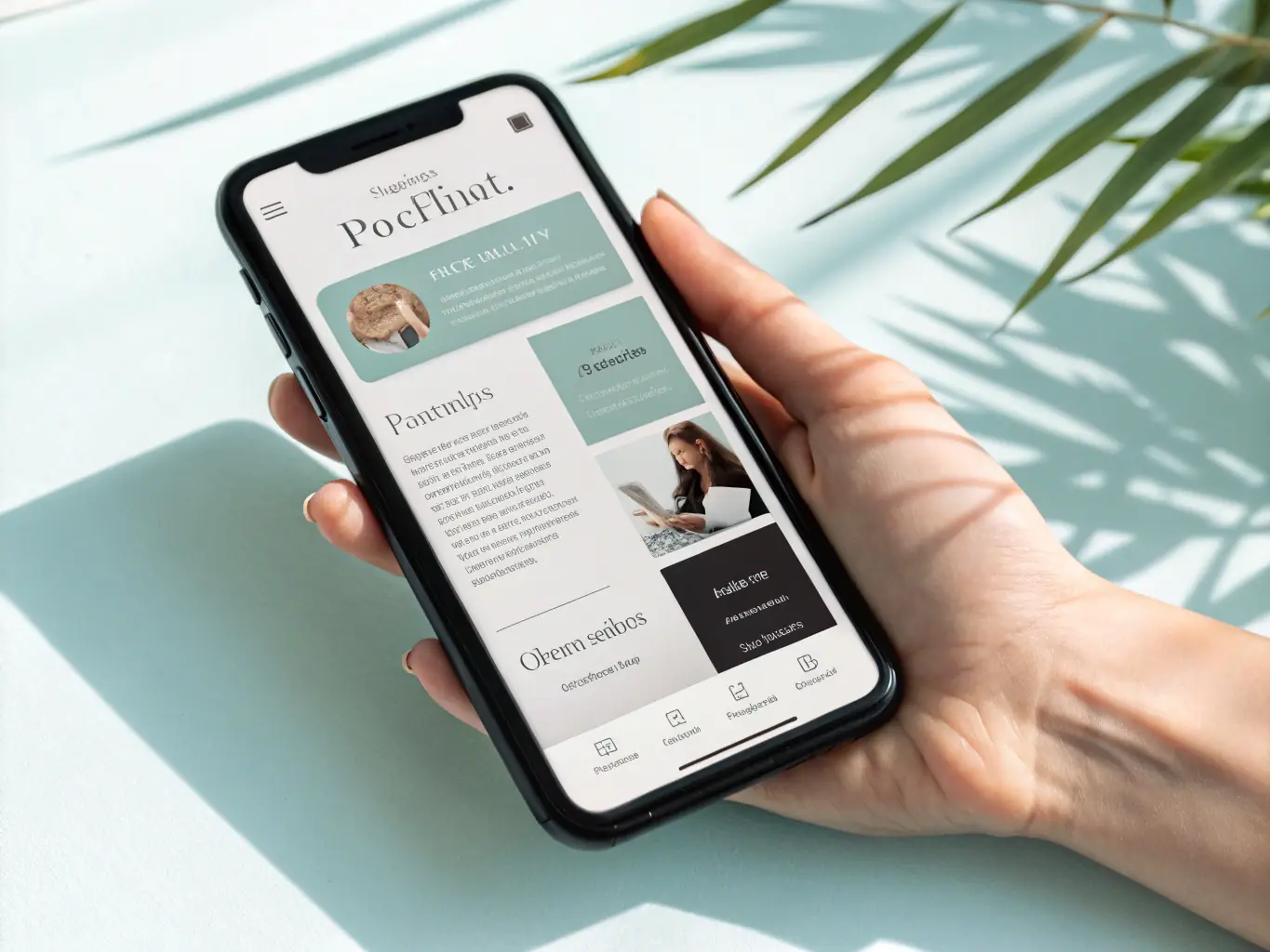 A visually appealing image of a mobile phone displaying a well-designed business profile page on Potrazi.rs, showcasing key information such as business hours, contact details, and customer reviews.