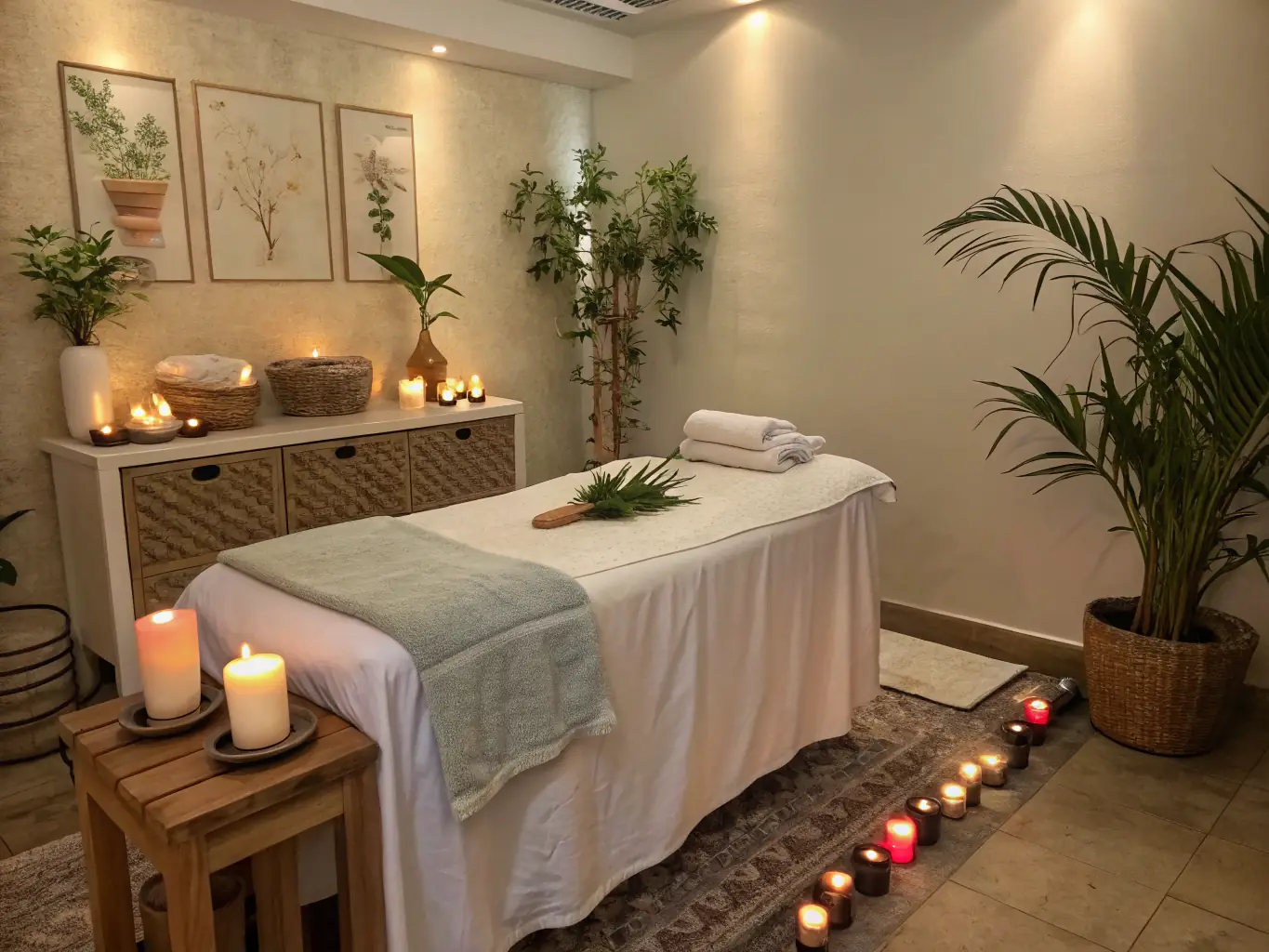 A serene and inviting image of a spa or wellness center, featuring calming colors and elements, representing the 'Beauty & Wellness' category on potrazi.rs.