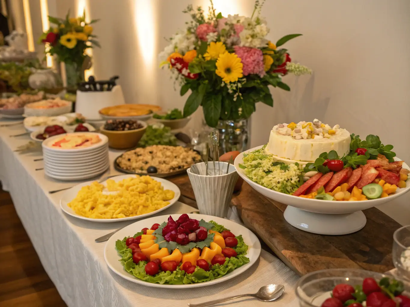 A vibrant photograph showcasing a diverse range of restaurant cuisines, from traditional Serbian dishes to international flavors, representing the 'Restaurants' category on potrazi.rs.